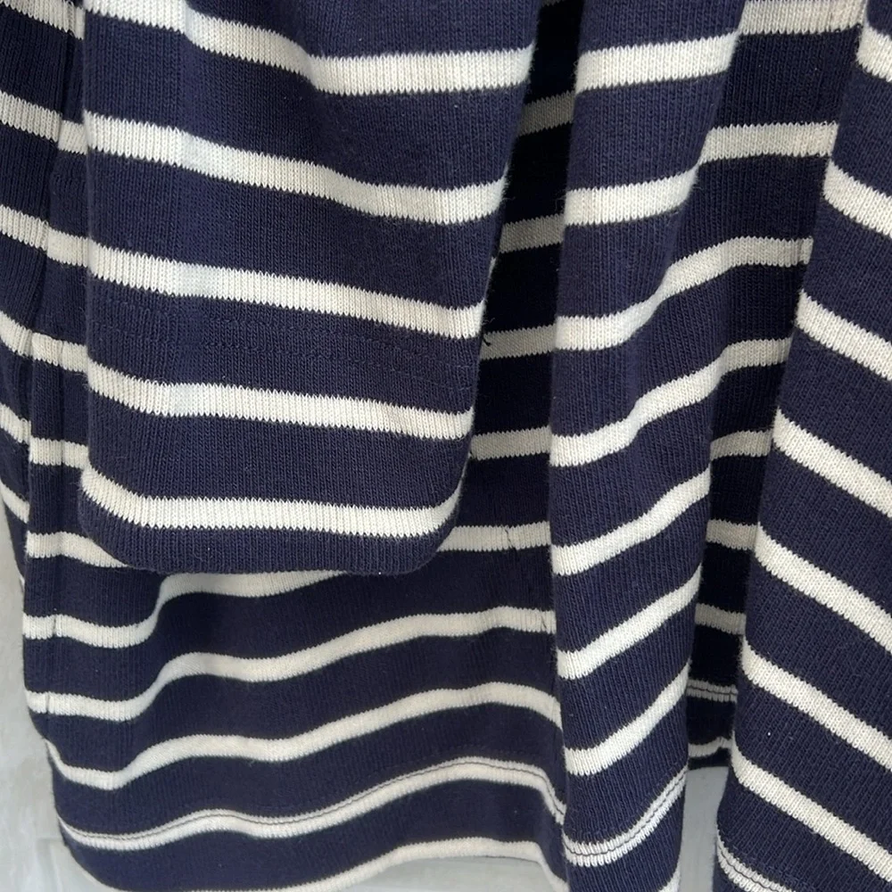 L.L. Bean Navy/White Full Zip Sweater Jacket~Women’s Size 3X - Picture 2 of 5